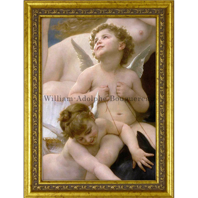 ウィリアム・アドルフ・ブグローの「ヴィーナスの誕生」1879年作の女神