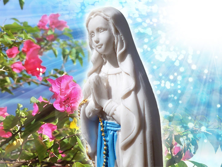 聖母マリア像置物、お祈りをしているマリア女神像、マリアオブジェオーナメントフィギア
