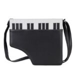 ピアノレッスンバッグ、ピアノバッグ、ピアノカバン、グランドピアノ型のショルダーバッグ、合成皮革バッグ、レディースバッグenbapiano007